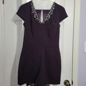 LIKE NEW TED BAKER EMBELLISHED ROMPER, SZ 0